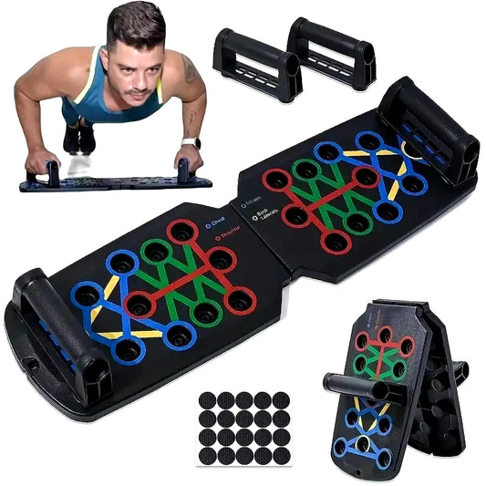 Ultimate Portable Push-Up Board Set with Foldable Handles for Total Body Workout