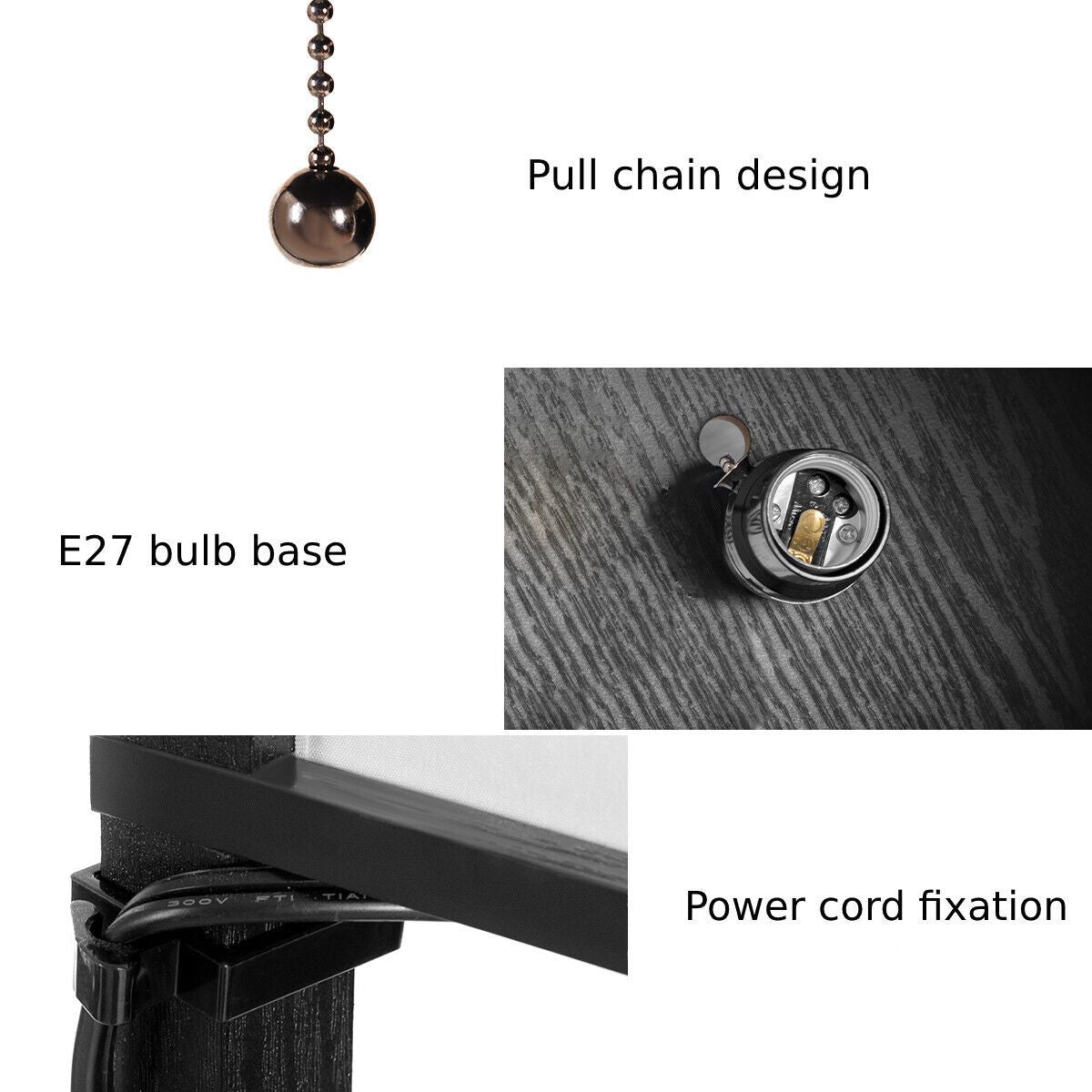 Freestanding Floor Lamp with Three-Tier Storage Shelf