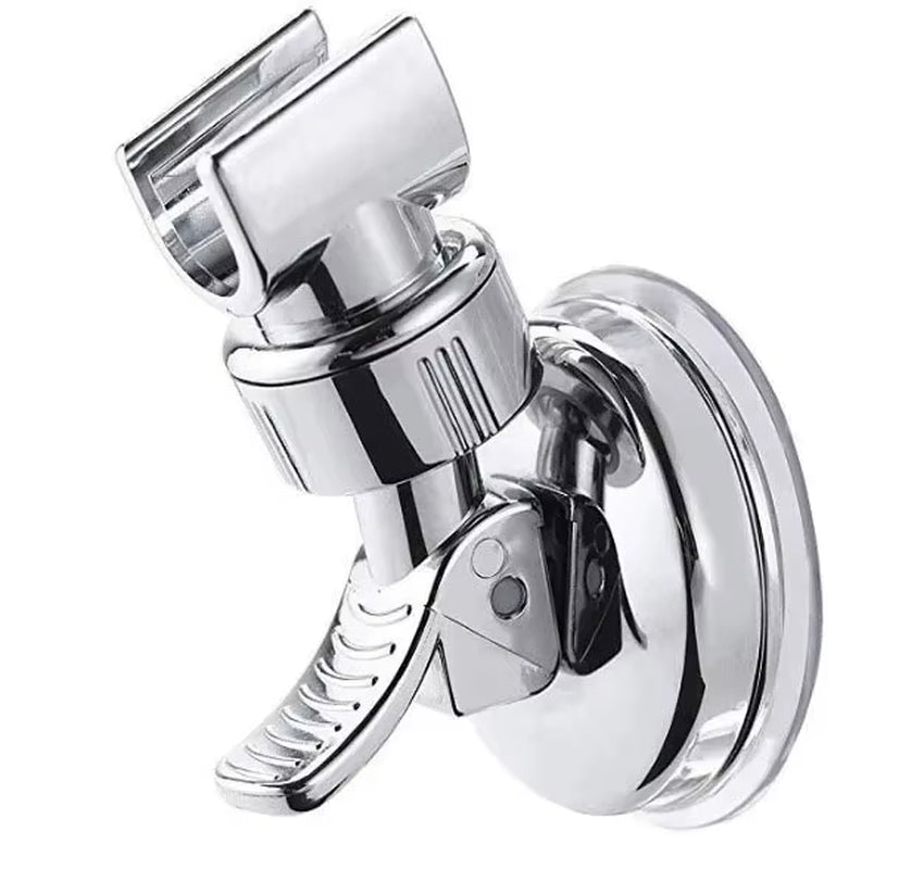 Strong Suction Cup Adjustable Shower Head Bracket - Nail-Free Bathroom Mount