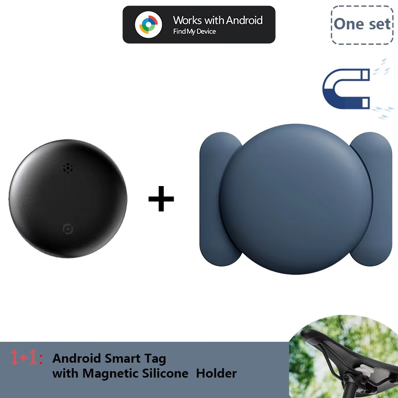 Premium Waterproof Android Airtag with Magnetic Holder – Shockproof Smart Tracker Compatible with Google Find My