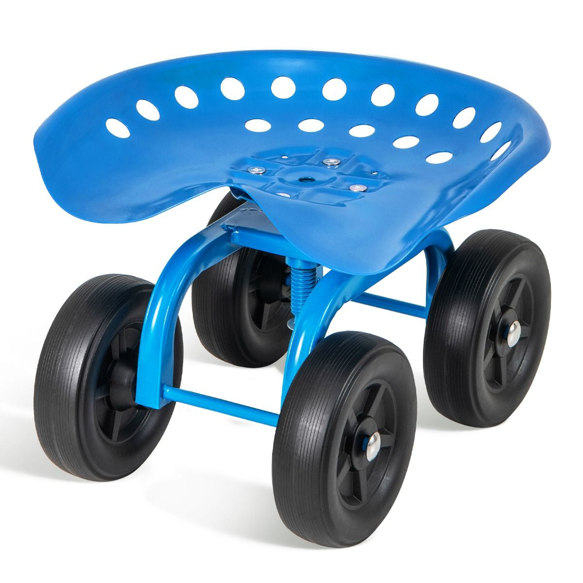 Garden Workseat with 360° Swivel Seat and Adjustable Height