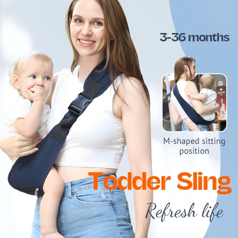 PANGDUBE Baby Carrier Sling with Hip Seat Ergonomic Design Breathable Mesh Newborn to Toddler Waist Support Hands-Free
