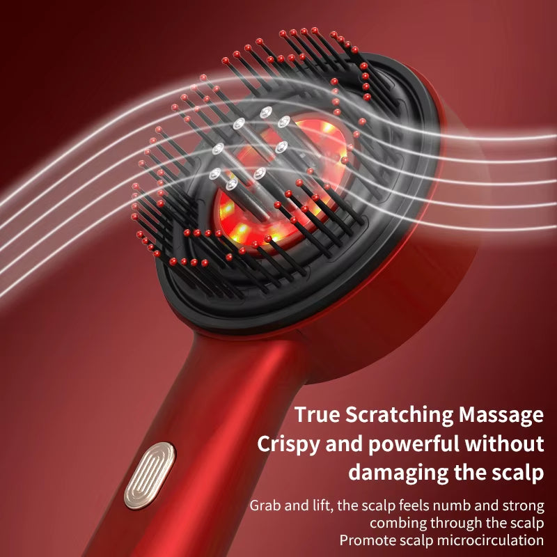 Revitalize Your Hair with the Electric Massage Comb - Microcurrent & Red Light Therapy
