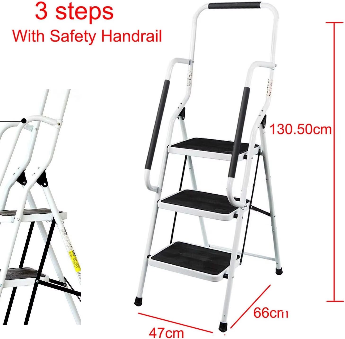 Portable Foldable Stepladder anti Slip Feet for Indoor or Outdoor use