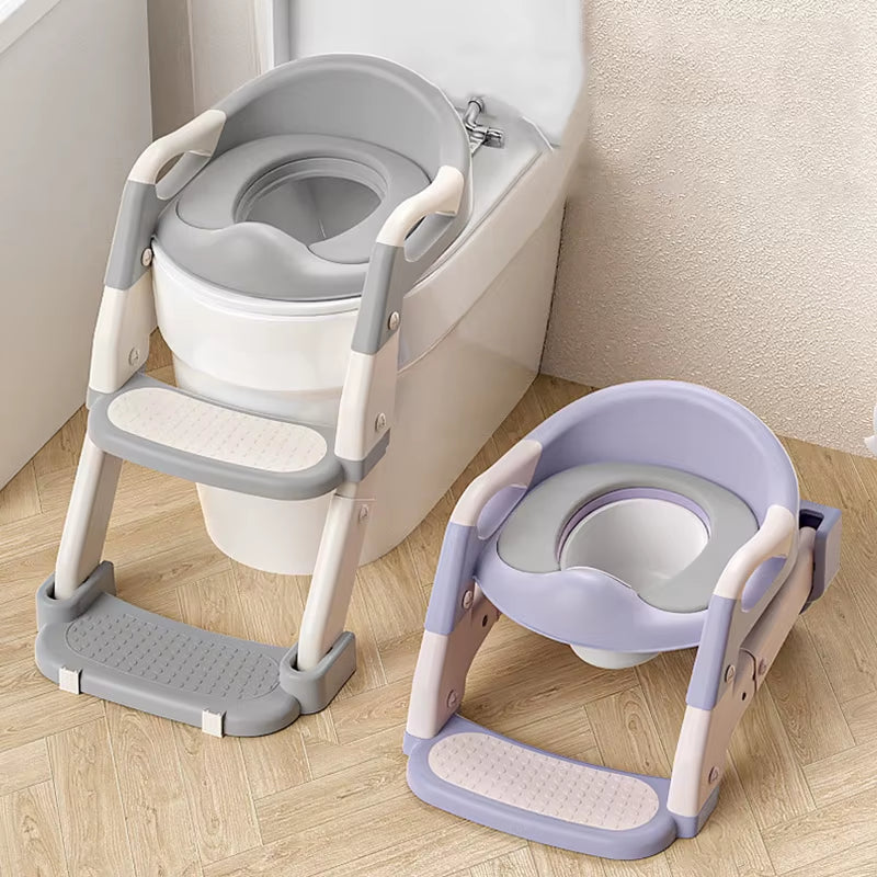 Portable Foldable Baby Potty Training Seat with Step Stool - Ideal for Easy Toilet Training
