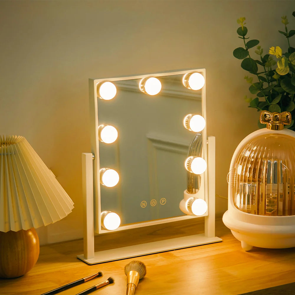 Hollywood style Vanity Mirror with Dimmable LED Bulbs