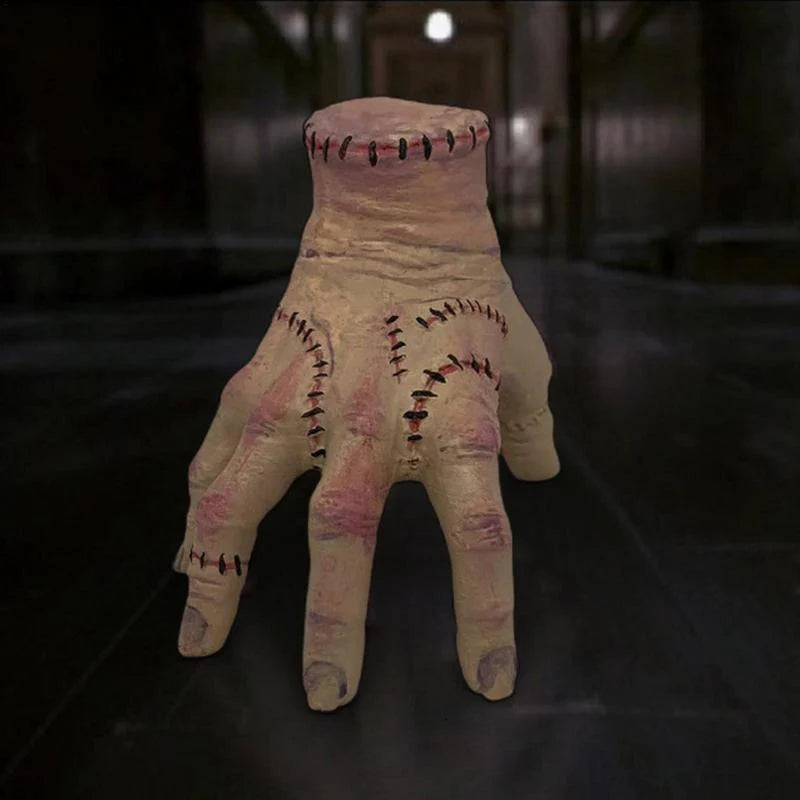 Wednesday Thing Hand Figurine and wig
