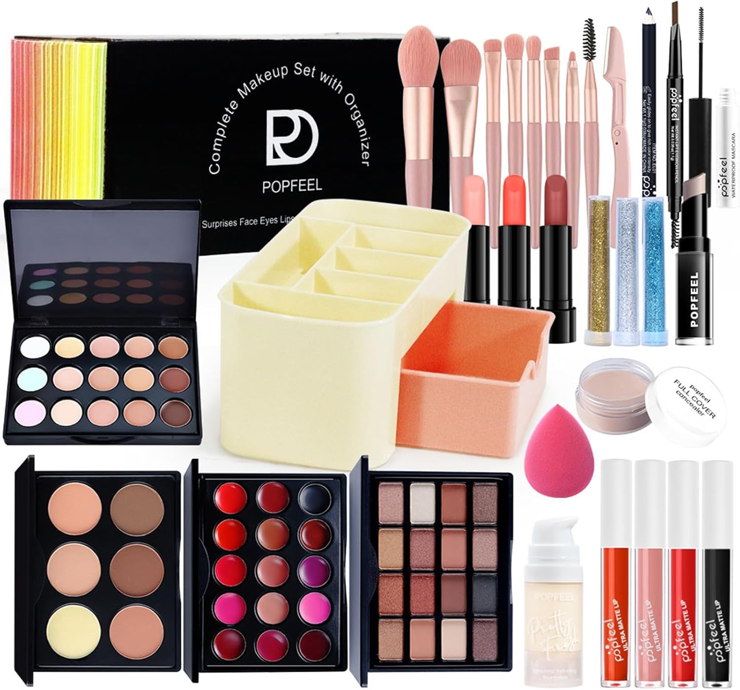 Comprehensive Makeup Kit for Women: All-in-One Beauty Cosmetic Set