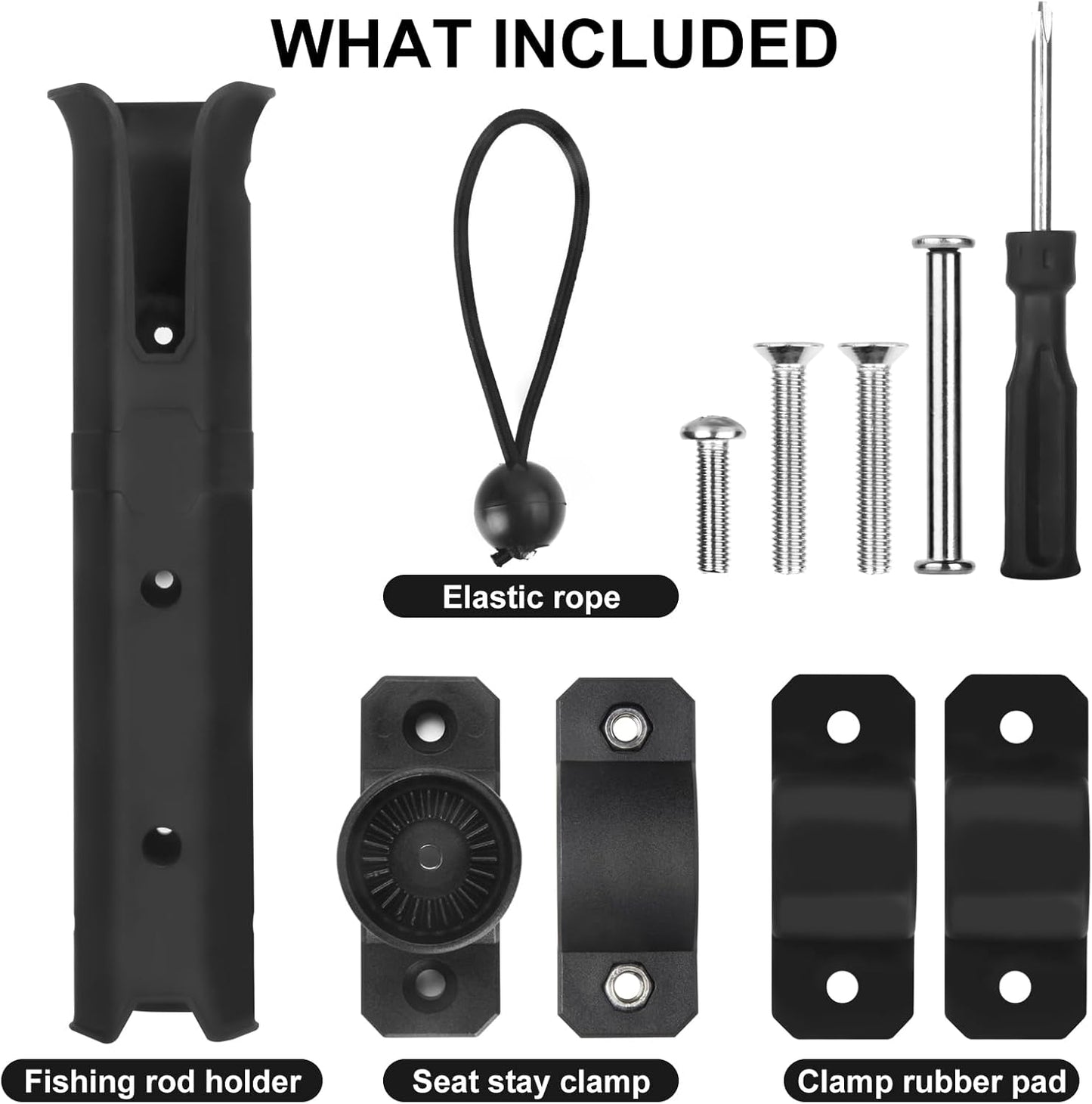 Adjustable Bicycle Fishing Rod Holder - Versatile Carrier for Fishing Poles