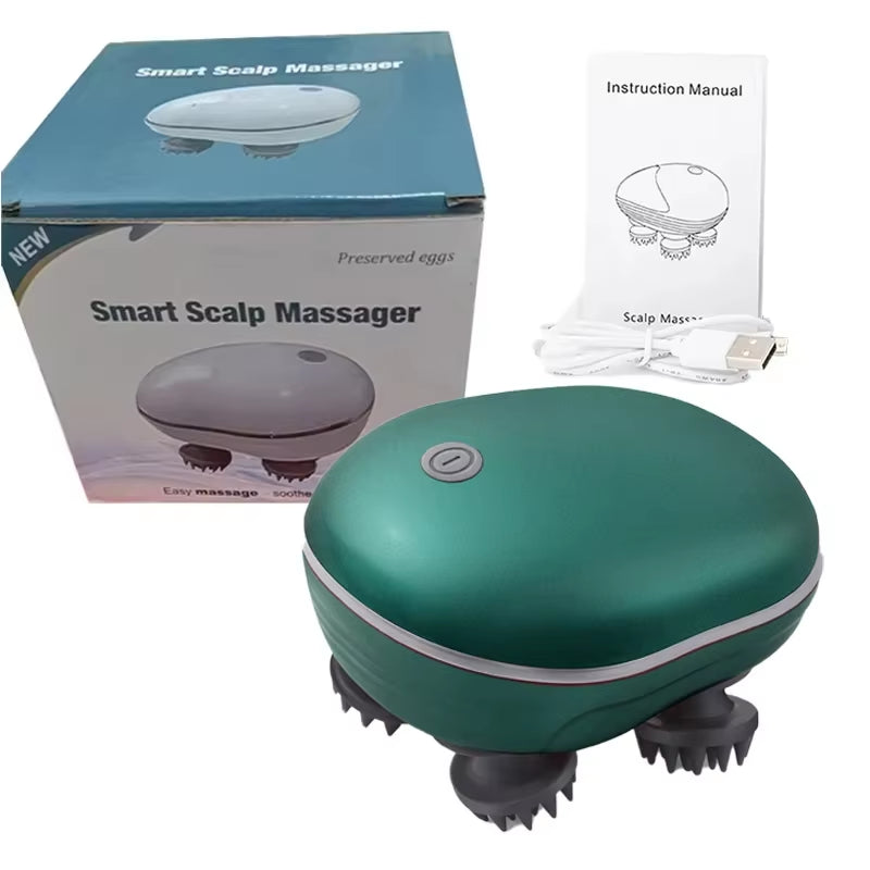 Revitalize Your Relaxation: Electric Scalp Massager with Red Light Therapy for Stress Relief and Muscle Tension Relief