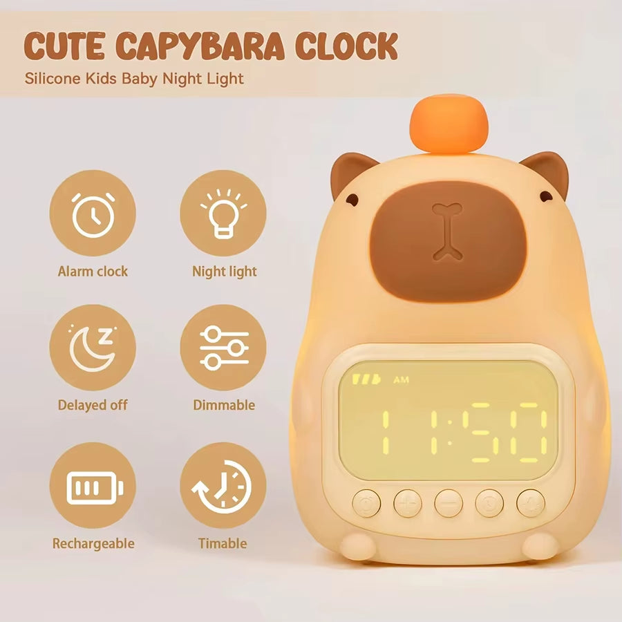 LED Alarm Clock Digital Rechargeable Multi-Functional