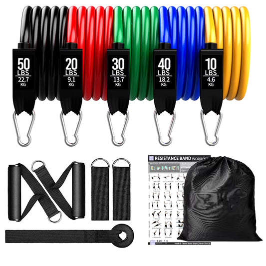 Fitness Exercises Resistance Bands Set for Home Gym - Weight 360Lbs