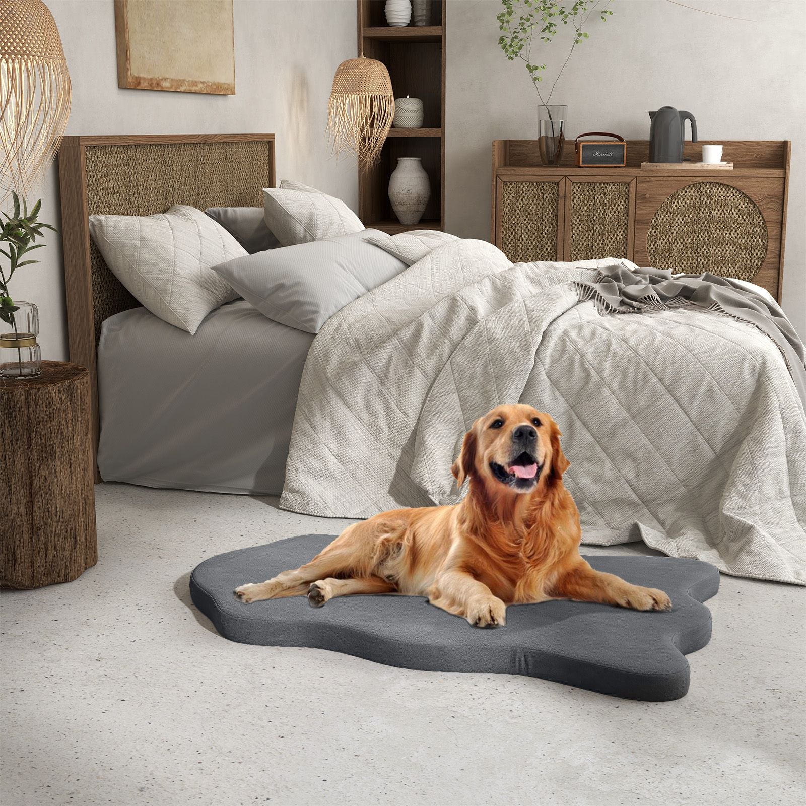 Premium Memory Foam Large Dog Bed with Removable Cover
