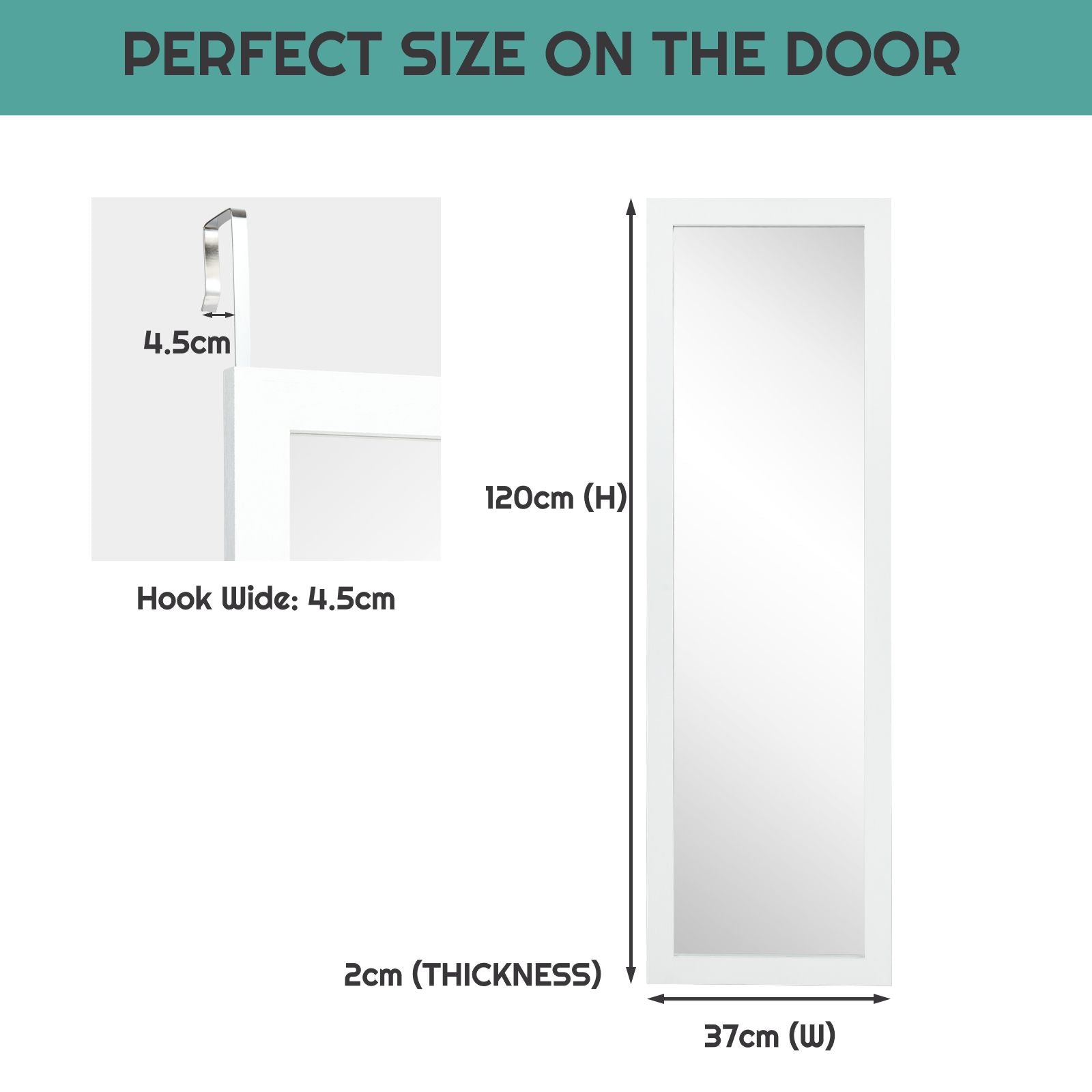 Wall-Mounted Full Body Dressing Mirror for Bedroom Use