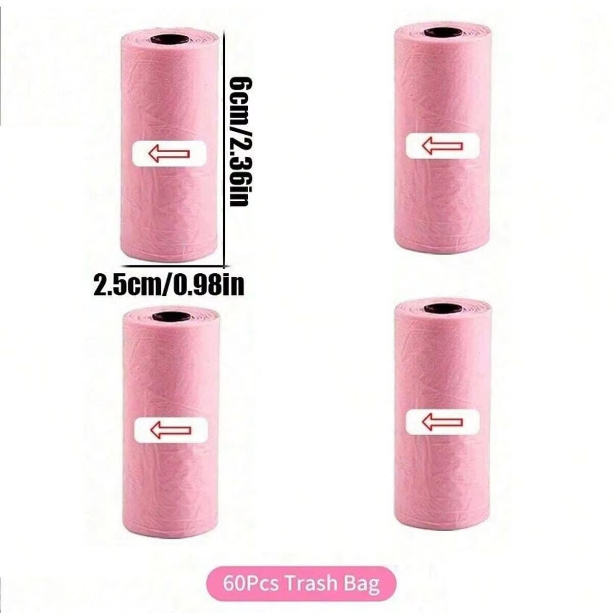 Car Trash Can with Lid - 4 Rolls of Garbage Bag, Leak-Proof, Portable Hanging Trash Can for Vehicle Organization