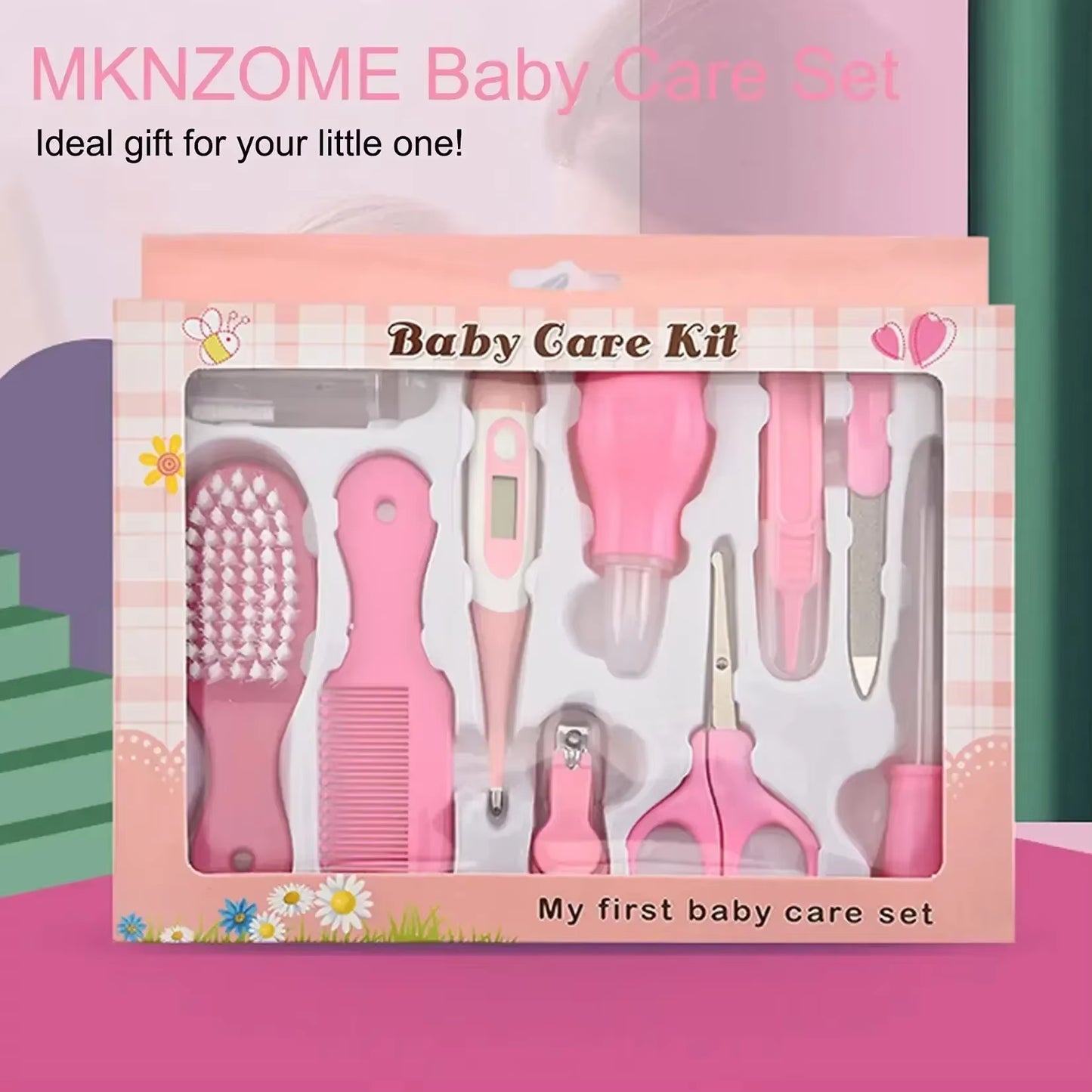 Complete Baby Health Care Kit - 10 Essential Tools for Nail, Hair, Grooming, and Oral Care