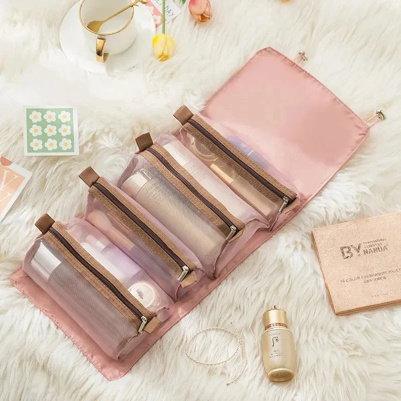 Versatile 4-in-1 Dustproof Storage Bag for Home and Travel - Perfect for Makeup, Toiletries, and More!