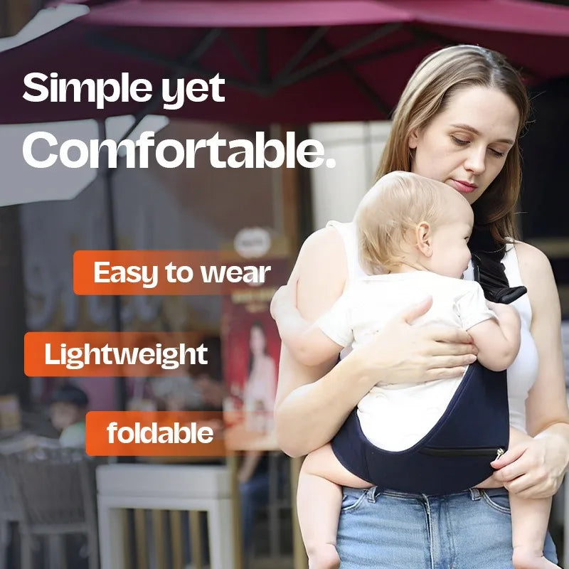 PANGDUBE Baby Carrier Sling with Hip Seat Ergonomic Design Breathable Mesh Newborn to Toddler Waist Support Hands-Free