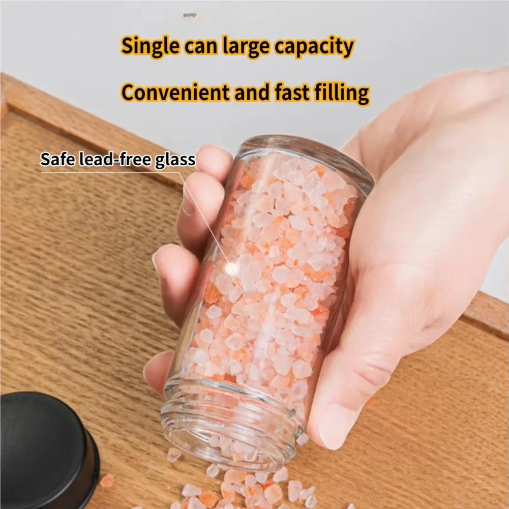 Household Rotating Storage Rack Rotating Glass Spice Rack Set