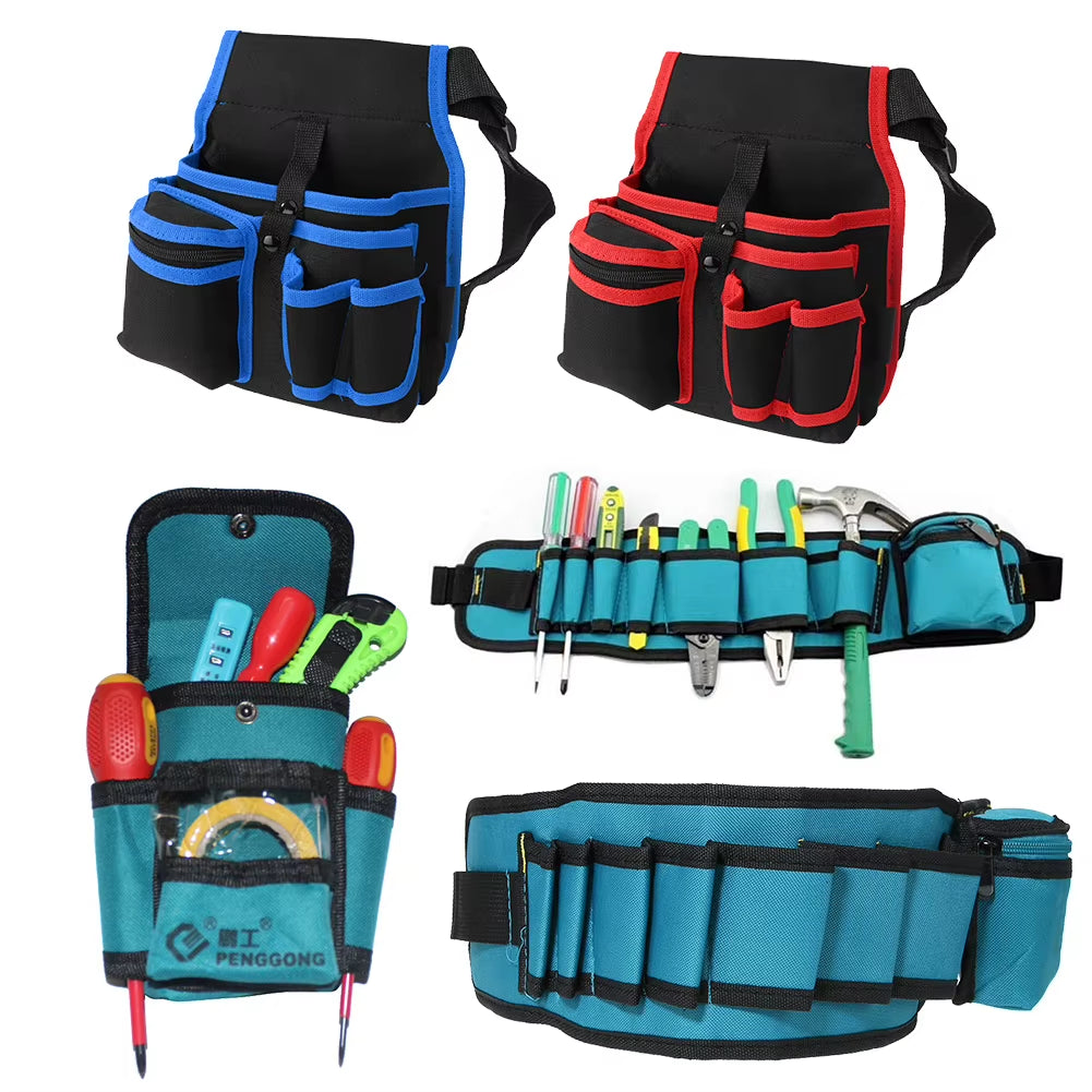 Multipurpose Tool Bag Organizer with Wear-Resistant Waist Pockets and High Capacity