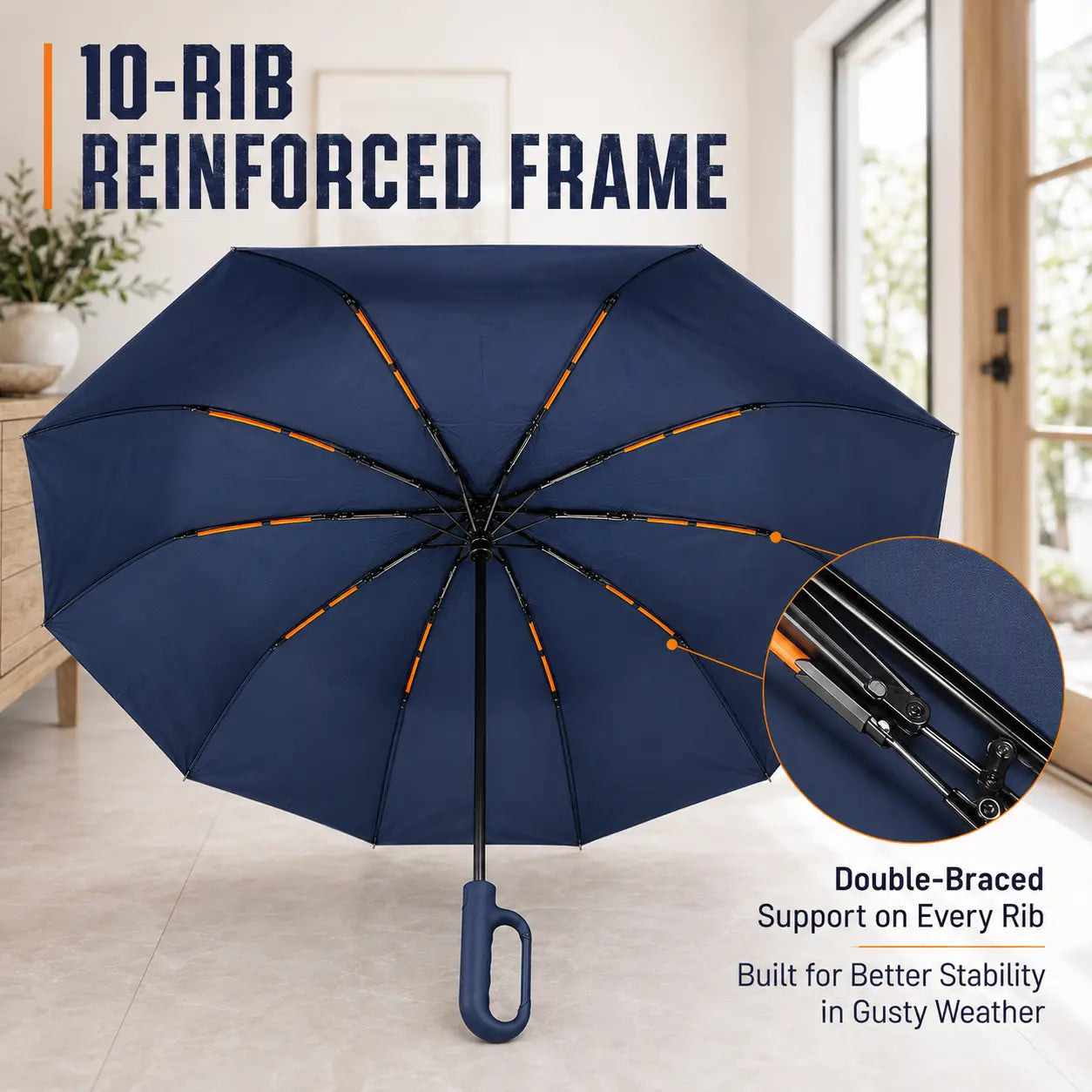 Compact Automatic Folding Umbrella - Windproof & Waterproof Travel Umbrella for Men & Women, Perfect for Outdoor Adventures and Daily Use