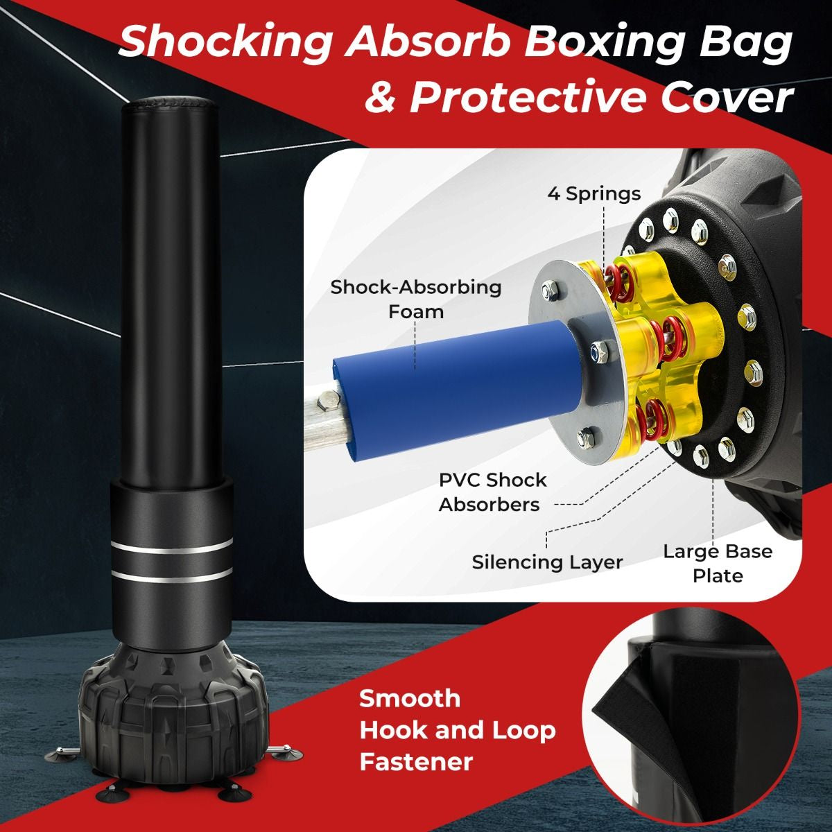 Professional Boxing Bag Set with Gloves and Suction Cup Base