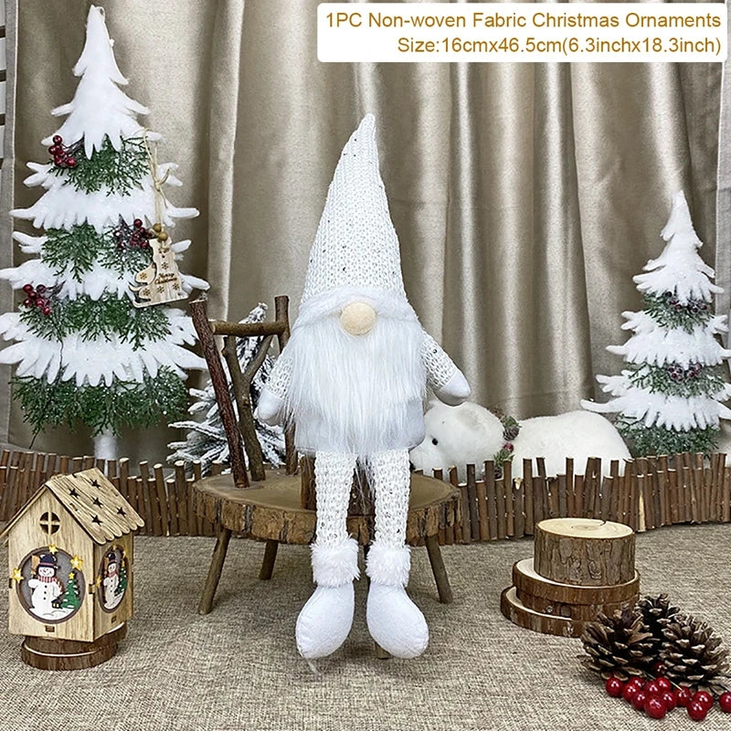 Festive Santa Claus Doll - Charming Christmas Table Decor & Elk Ornament for 2025 Holiday Celebrations - Perfect Navidad Gift for a Joyful New Year 2026!