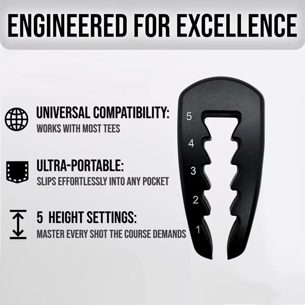 Elevate Your Game: Adjustable Golf Tee Height Tool for Consistent Swings & Precision Training