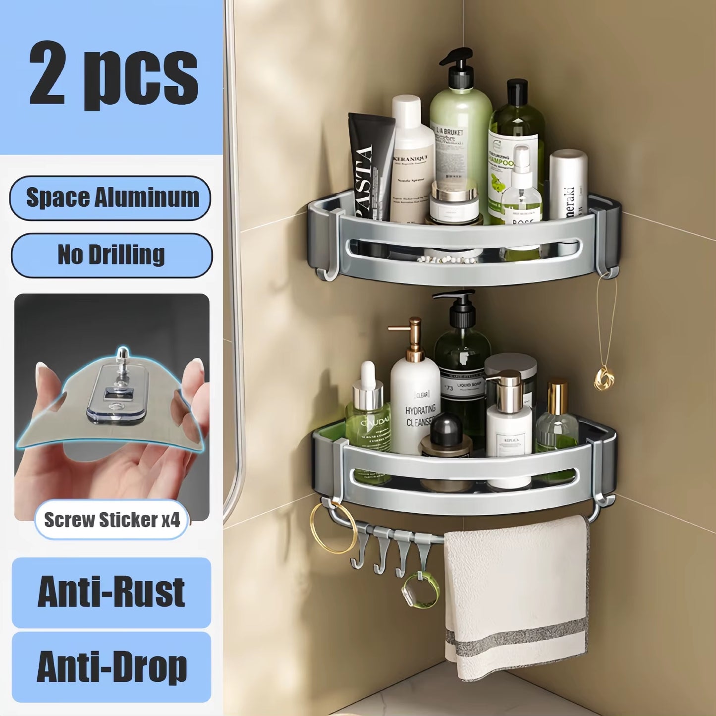 Bathroom Shelf Storage Organizer