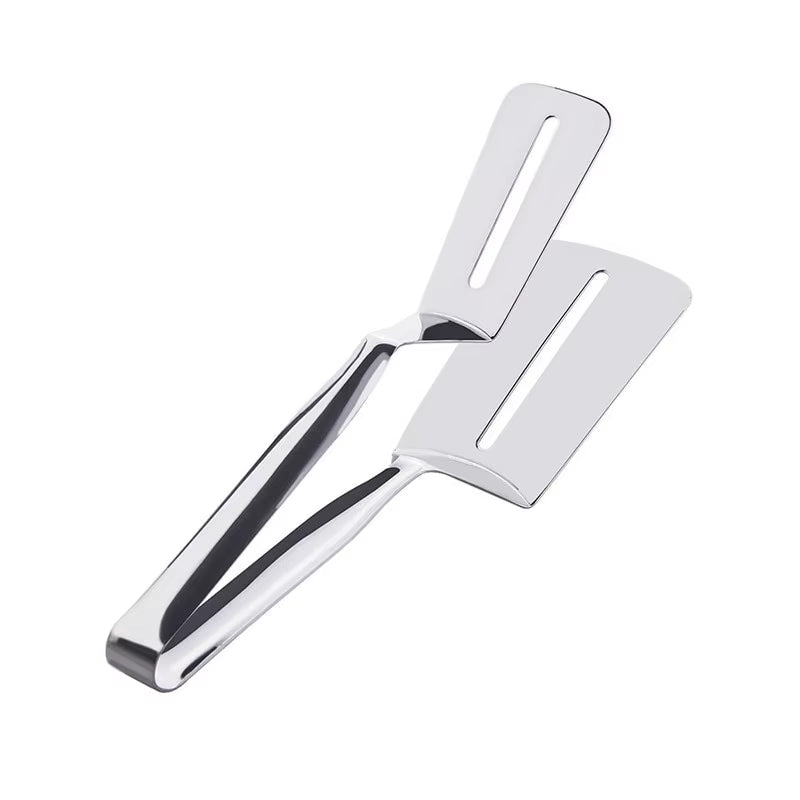 Silvery Stainless Steel Barbecue & Kitchen Tongs