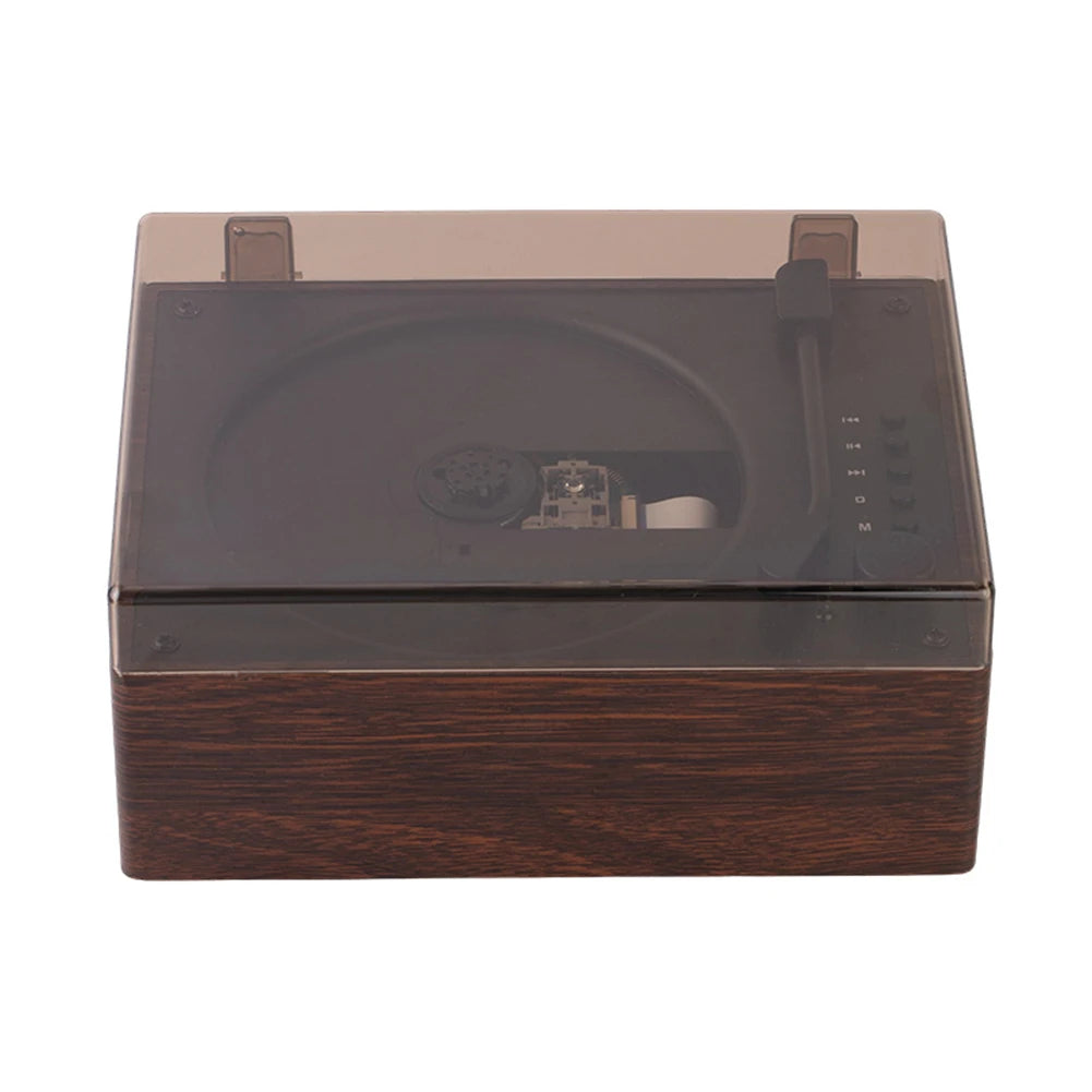 Versatile Home Music Player - Rechargeable CD Player with Bluetooth 5.0, Remote Control, USB & AUX Support - Perfect for Desktop Decor