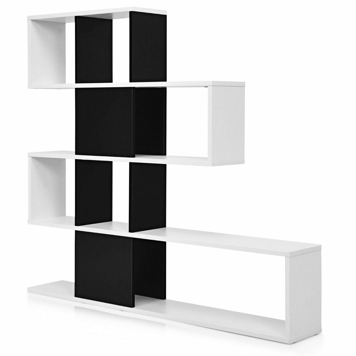 5-Tier Bookshelf for Display and Storage in Home and Office Environments