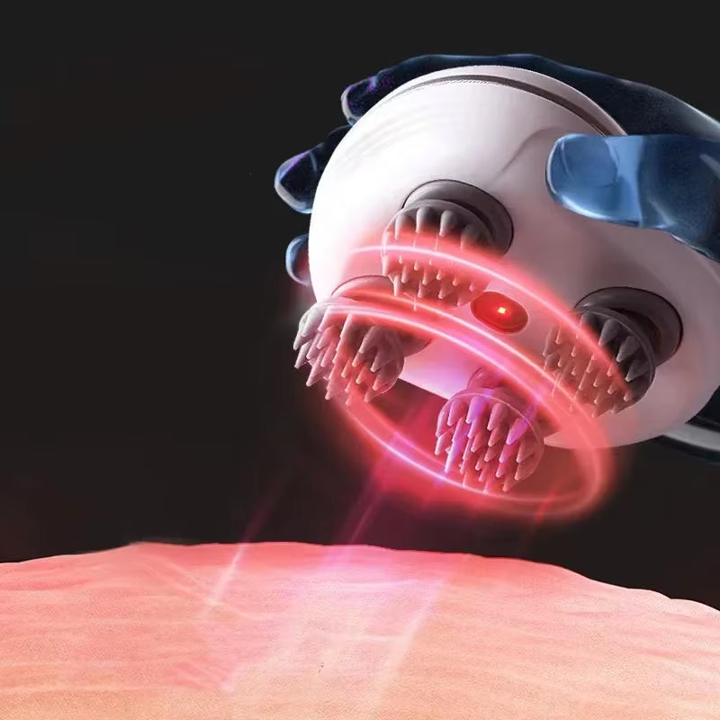 Revitalize Your Relaxation: Electric Scalp Massager with Red Light Therapy for Stress Relief and Muscle Tension Relief