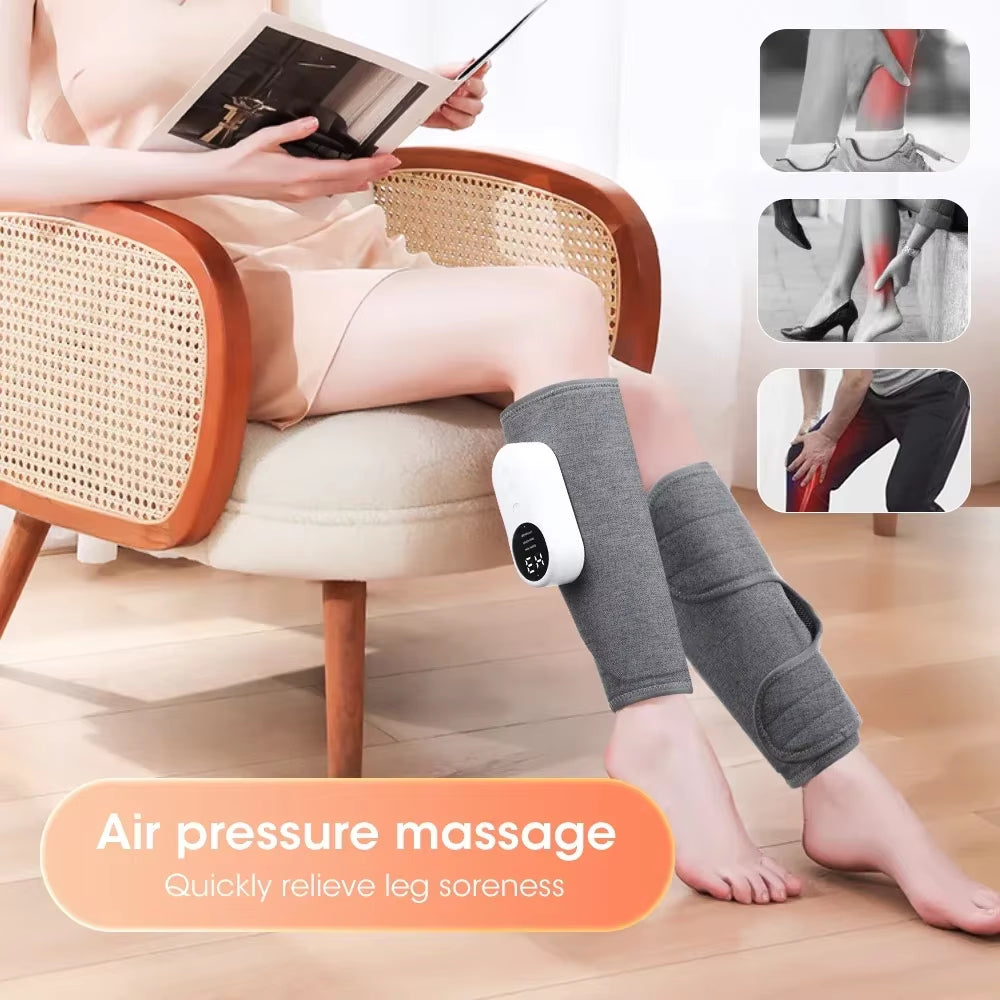 Ultimate 360° Electric Calf Massager - Heated Kneading Relief for Muscle Tension & Enhanced Blood Circulation