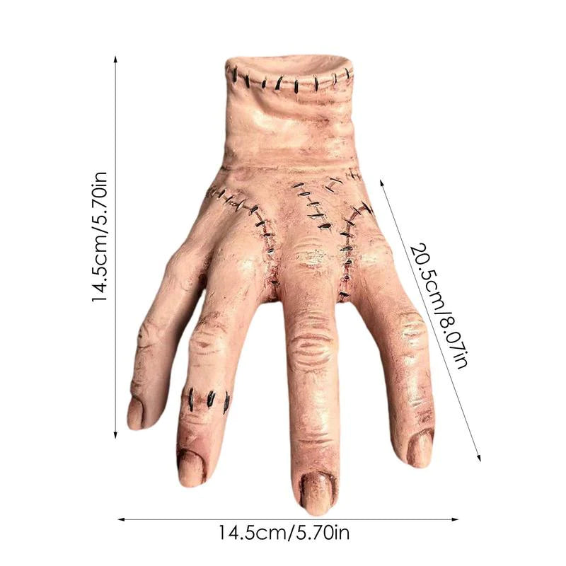 Wednesday Thing Hand Figurine and wig