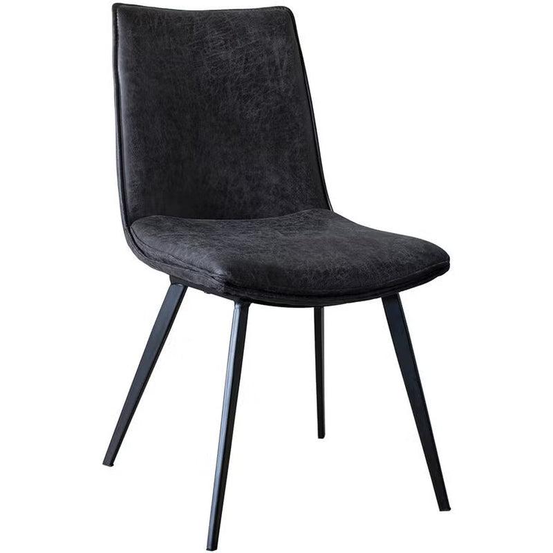 Hinks Grey Faux Leather Dining Chair, 2 Pack