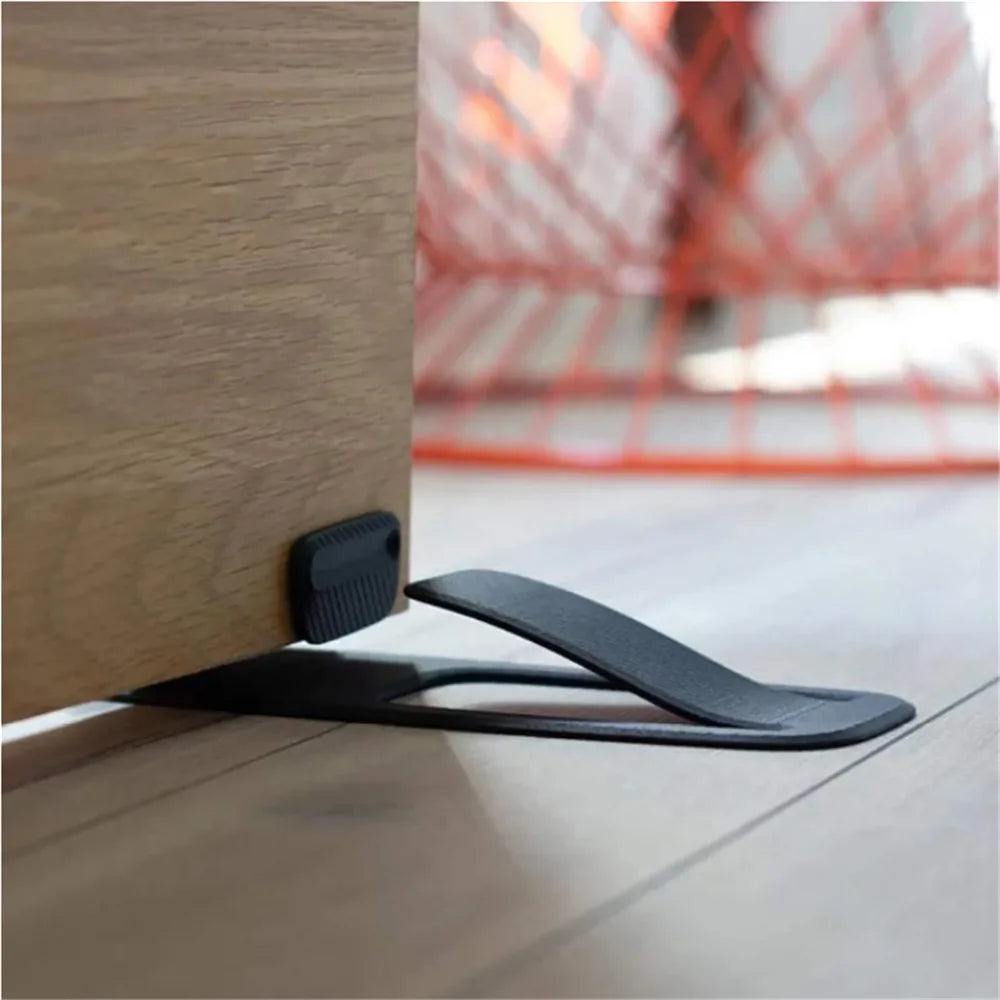 Multi-Functional Door Stopper Safety Protector - Innovative Wedge-Shaped Holder for Secure Floor Door Stopping
