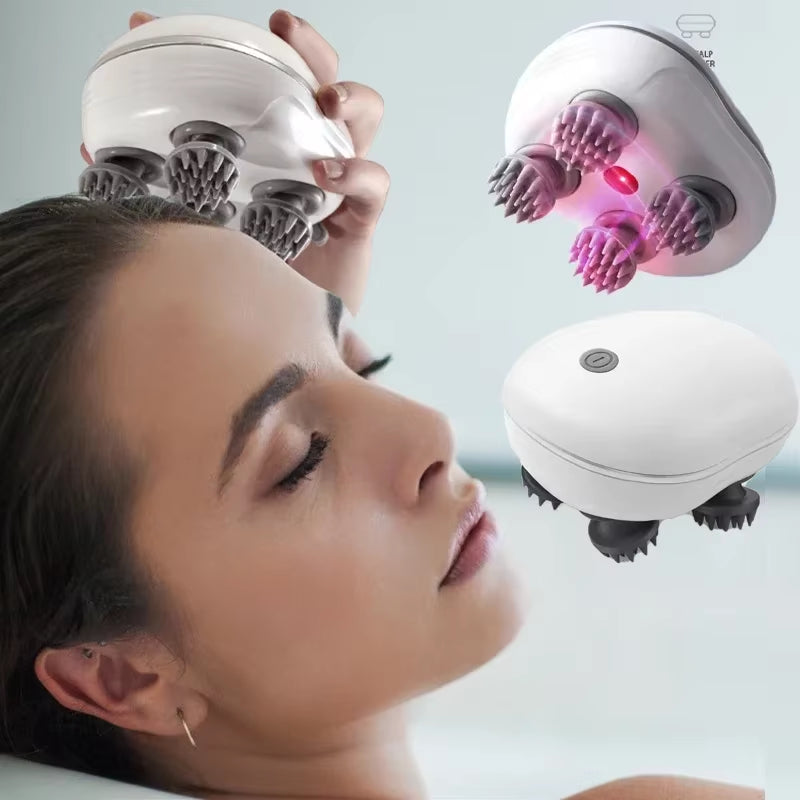 Revitalize Your Relaxation: Electric Scalp Massager with Red Light Therapy for Stress Relief and Muscle Tension Relief