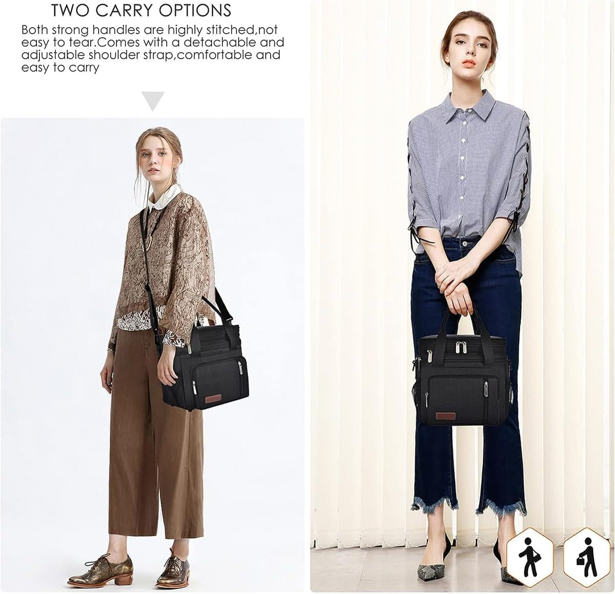 Insulated Lunch Bags - Leakproof Cooler with Adjustable Shoulder Belt