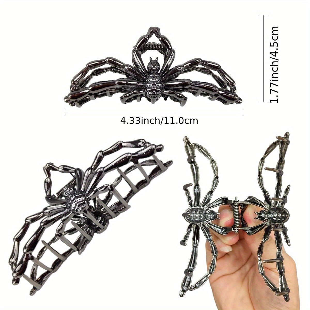 New Spider Hair Clip, for The Back Of The Head, Halloween Claw Clip