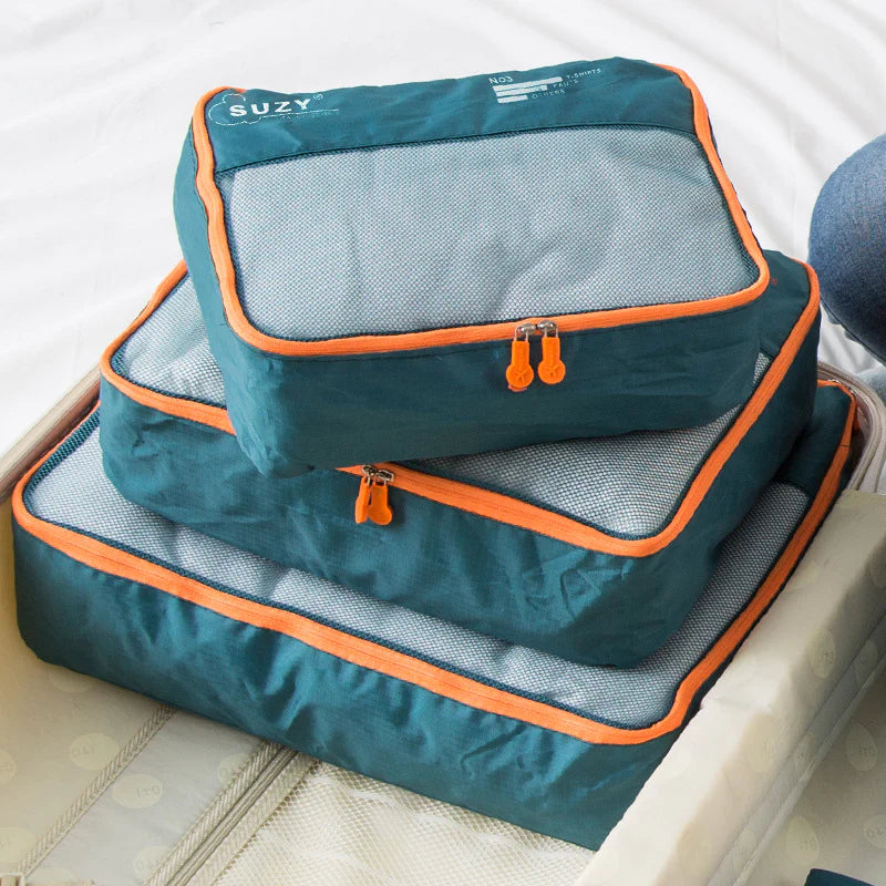 6/7 Pieces Set Travel or Storage Bags - Waterproof Travel Luggage Organizer