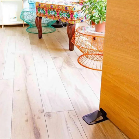 Multi-Functional Door Stopper Safety Protector - Innovative Wedge-Shaped Holder for Secure Floor Door Stopping