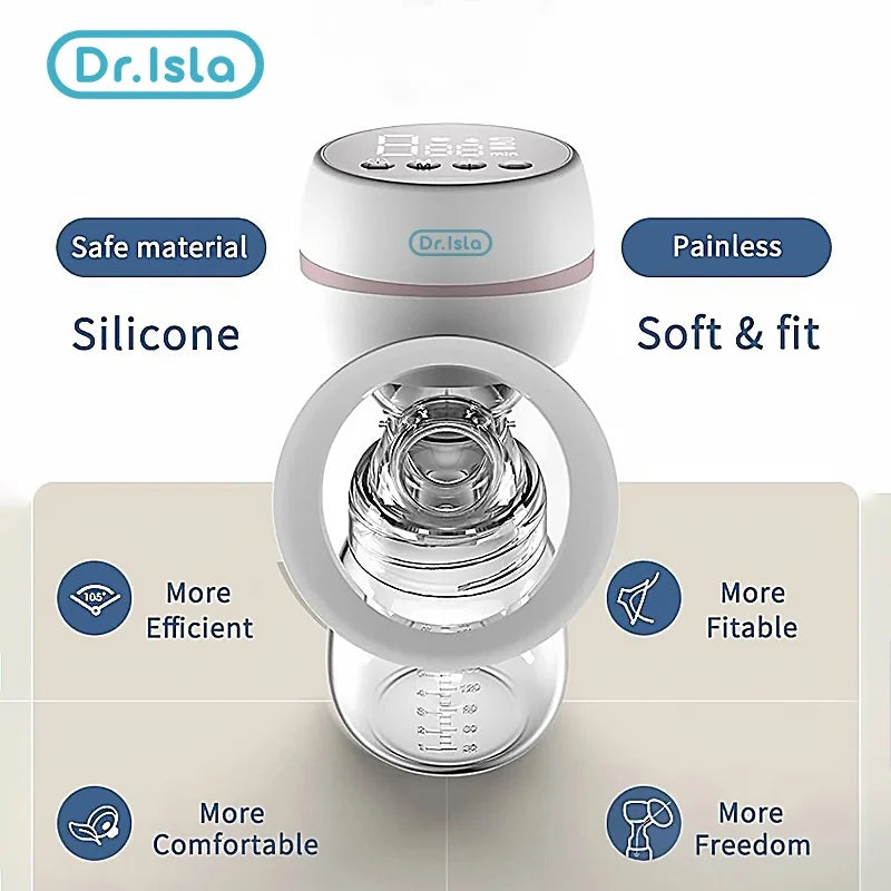 Smart Silent Electric Breast Pump - High Suction, Comfortable & Painless