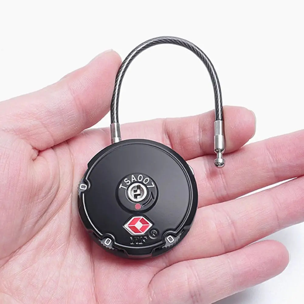 Secure Your Travel: TSA Approved 3-Digit Combination Lock with Steel Wire for Luggage and Suitcases