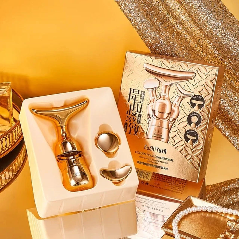 Rejuvenate Your Skin: 3-in-1 EMS Facial Lifting Device for Neck, Face & Eyes - Anti-Aging Massager for Youthful Glow