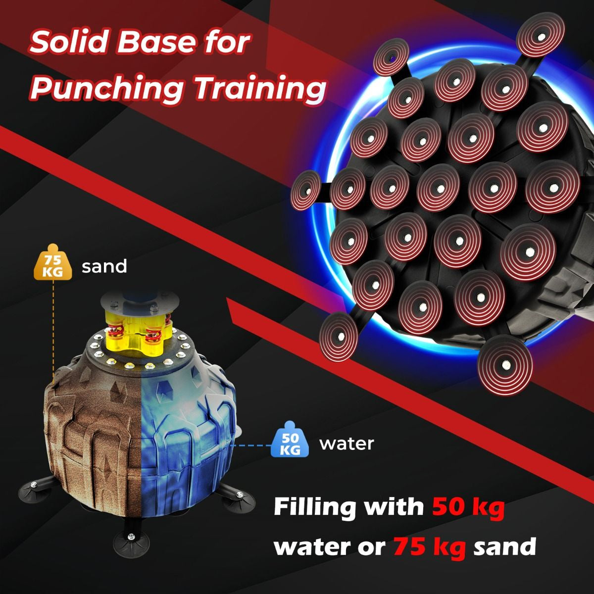 Professional Boxing Bag Set with Gloves and Suction Cup Base