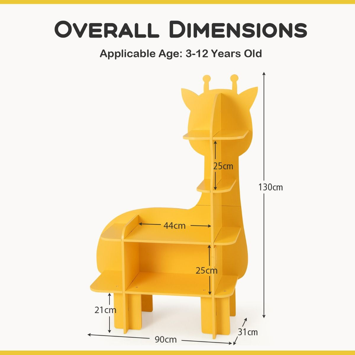 Children's Toy Storage Organizer with Anti-Tipping System for Playroom, Nursery, and Kindergarten