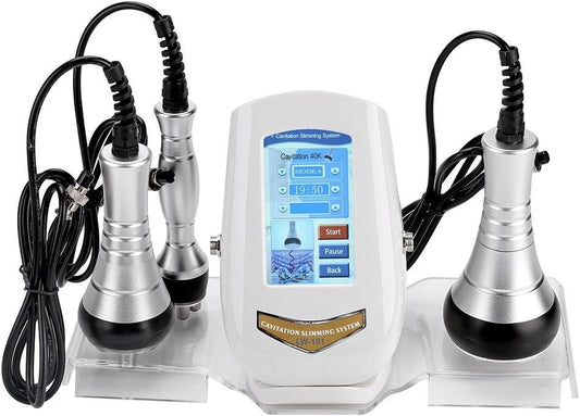 Professional RF Body Contouring and Fat Cavitation Machine for Skin Tightening and Cellulite Reduction (UK Plug)