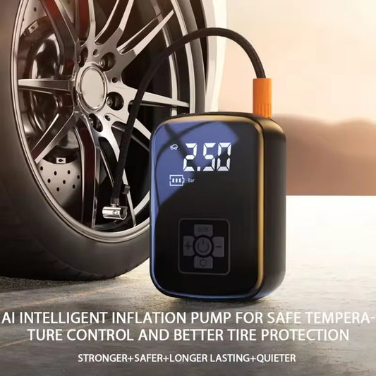 Wireless Car Air Compressor - Portable Electric Tire Inflator