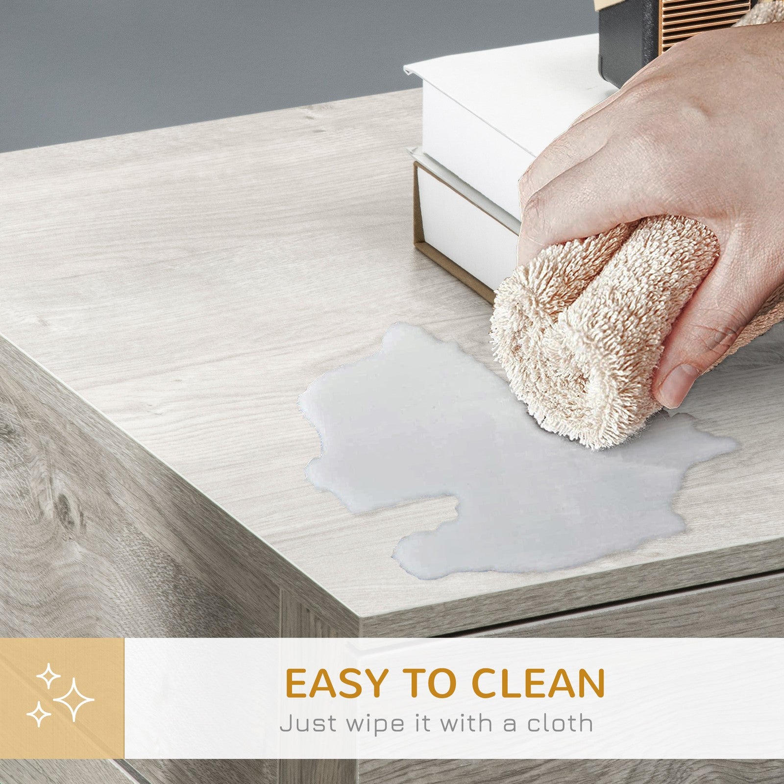 Double-Door Dog Kennel Furniture Pet Crate, for Medium Dogs, Indoor Use - Grey